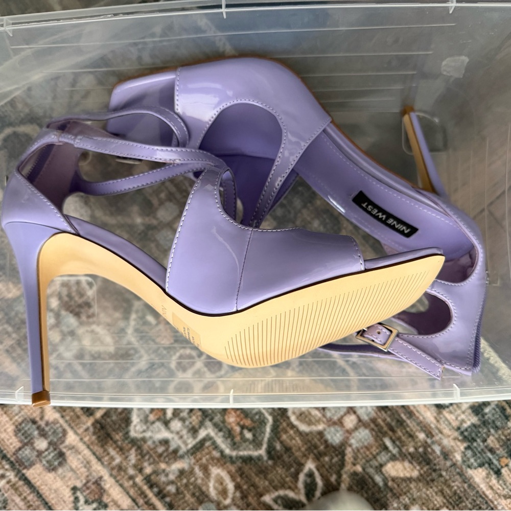Nine West Lavender Strappy Heels